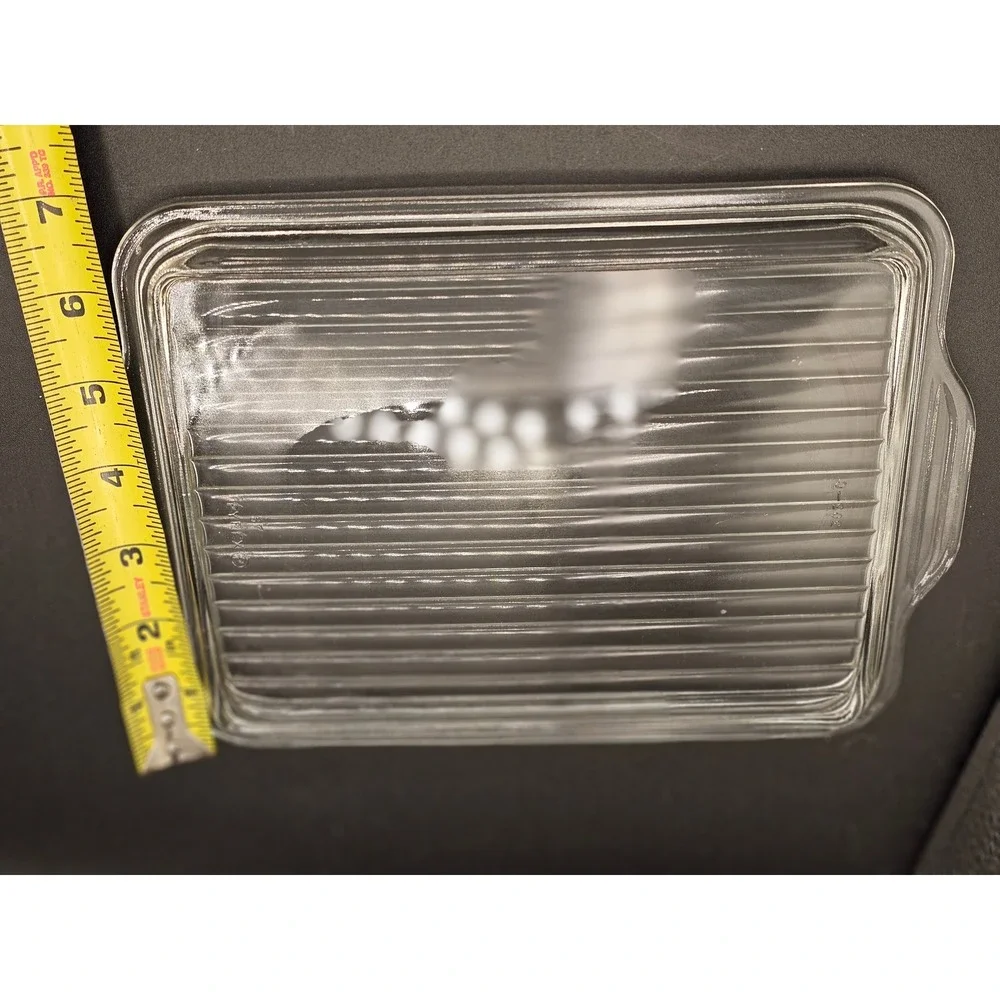 Vintage Pyrex 503-C Clear Ribbed Glass Lid for 2 Quart Refrigerator Dish Lid XX